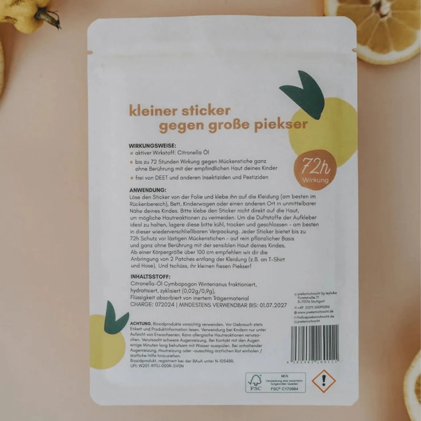 Pieksmichnicht Mückensticker COOL KIDS CLUB Edition