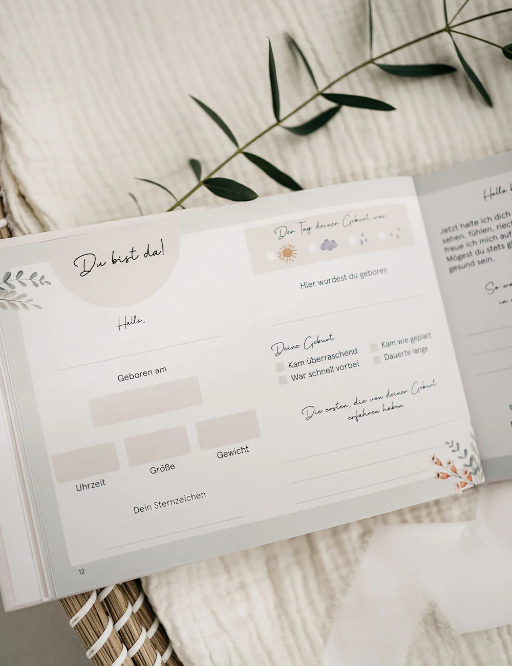 Babyalbum Du bist endlich da - Wildflower