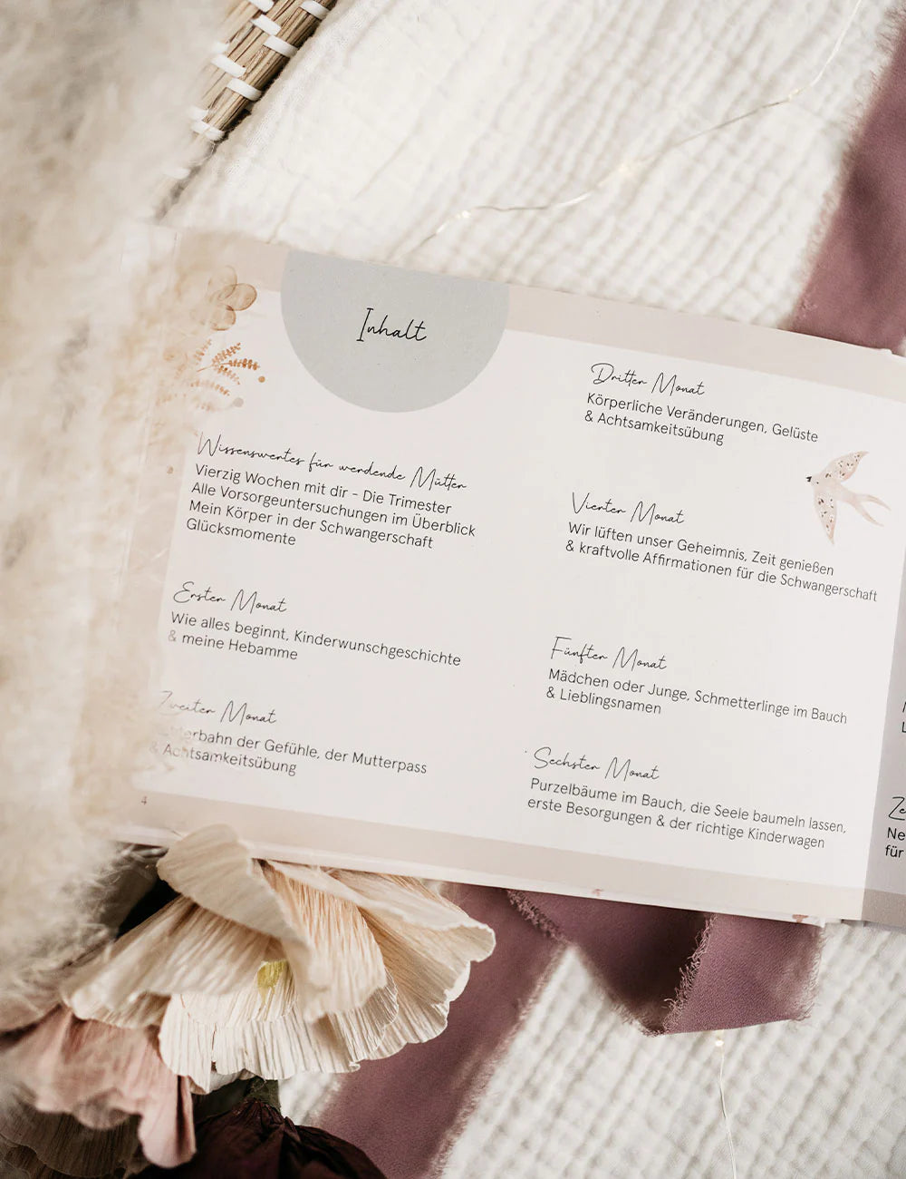 Schwangerschaftstagebuch Liebe im Bauch – Wildflower Edition