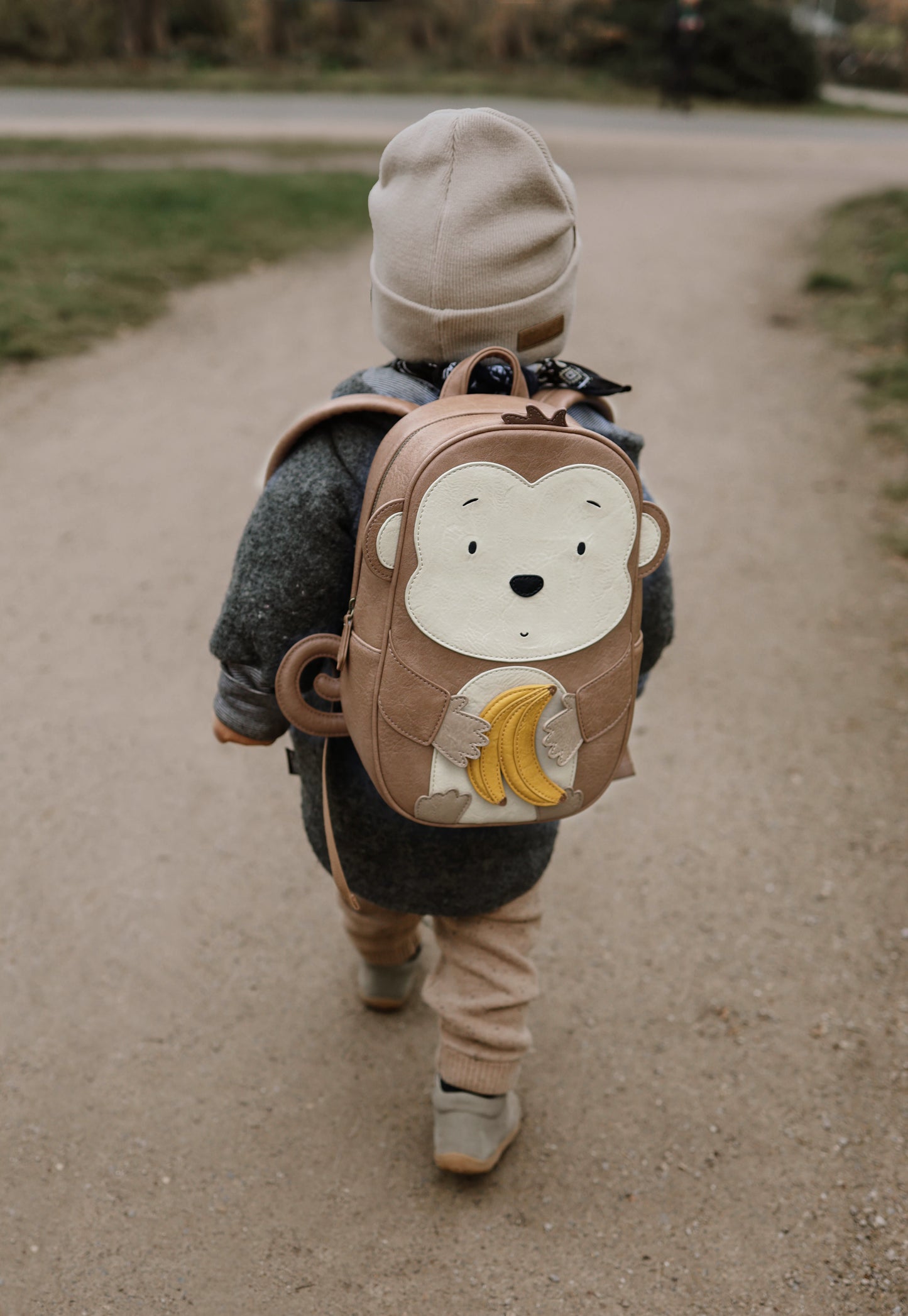 Little Who Grosser Rucksack Affe Momo