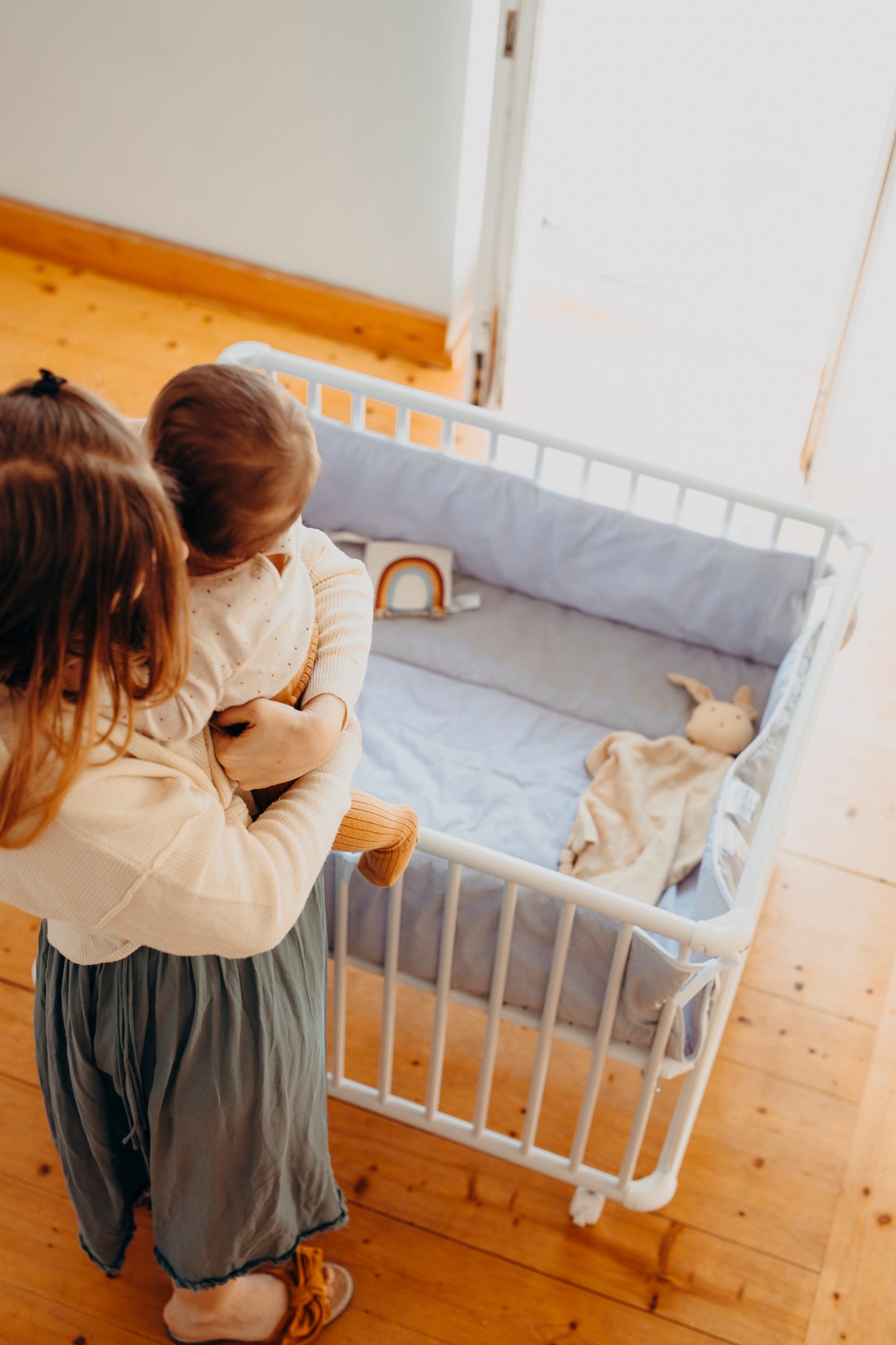 Laufgitter auf Rollen Belami Plus weiss