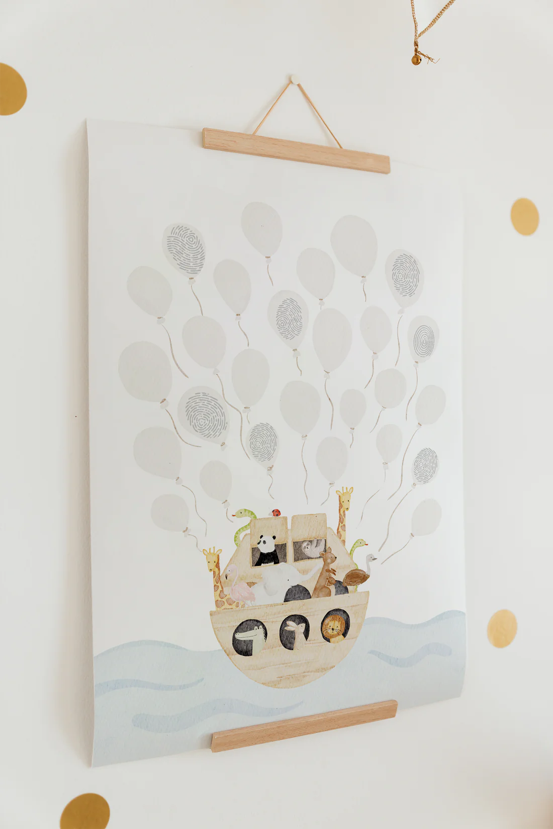 Hej Hanni Poster Gäste Arche Noah Ballons A4