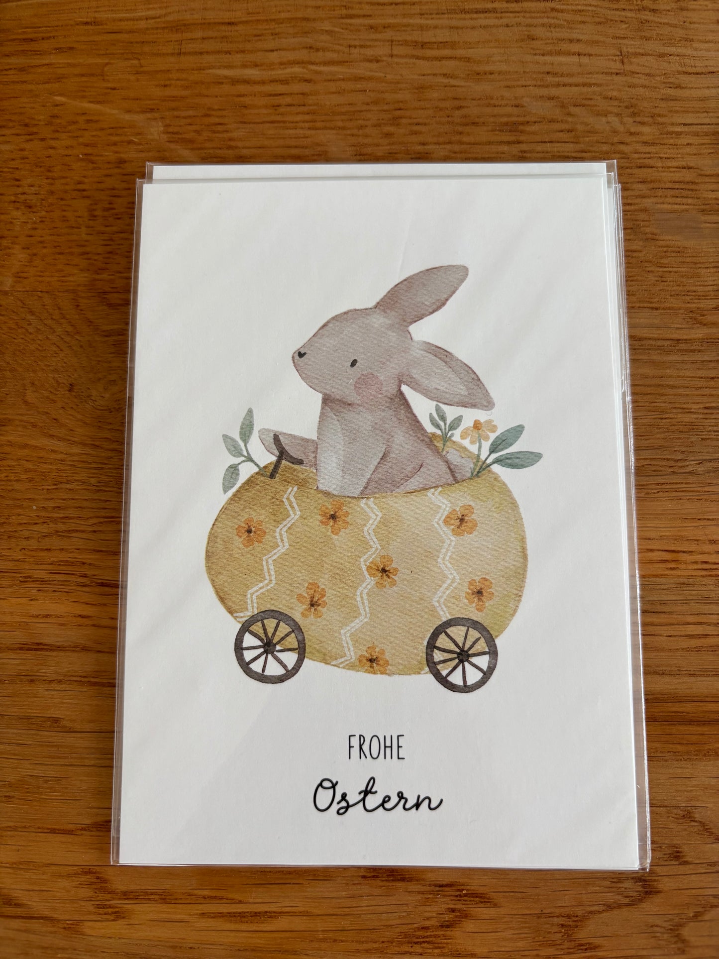 Hej Hanni Postkarte Ostern Auto