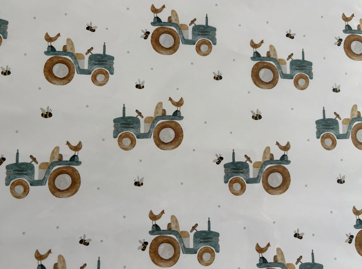 Geschenkpapierbogen A2 Traktor