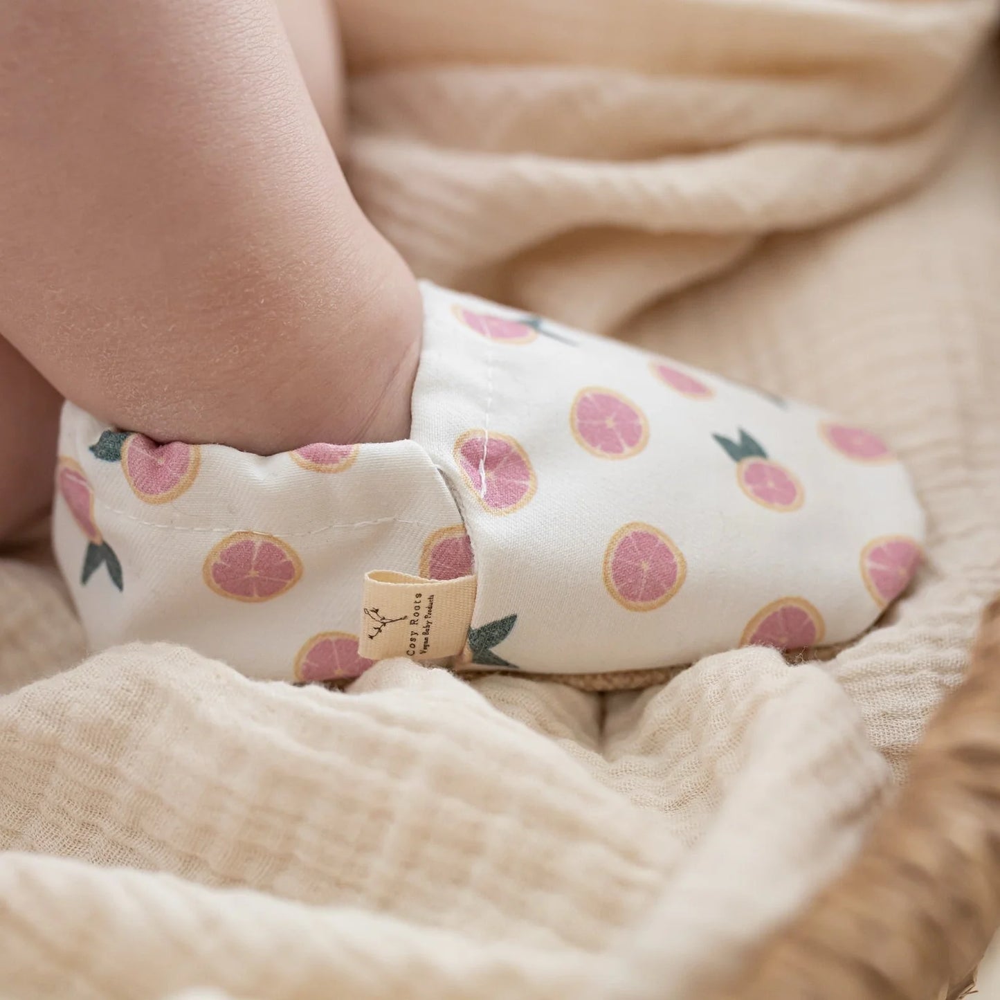 Cosy Roots Krabbelschuh Little Grapefruits ungefüttert