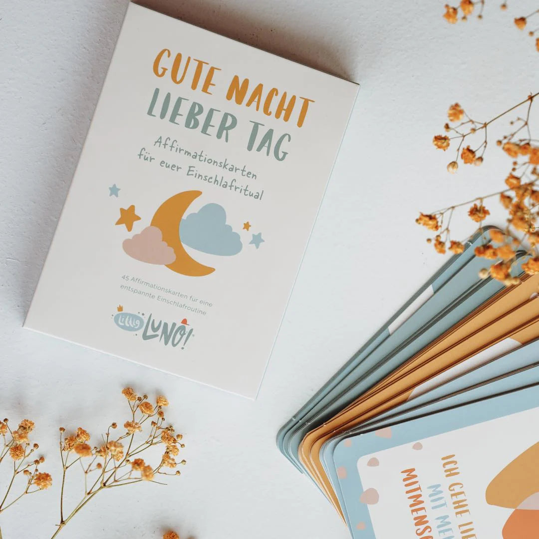 LittleLuno Gute Nacht lieber Tag - Affirmationskarten für euer Einschlafritual
