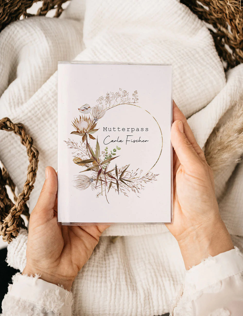 Mutterpasshülle Vintage Circle