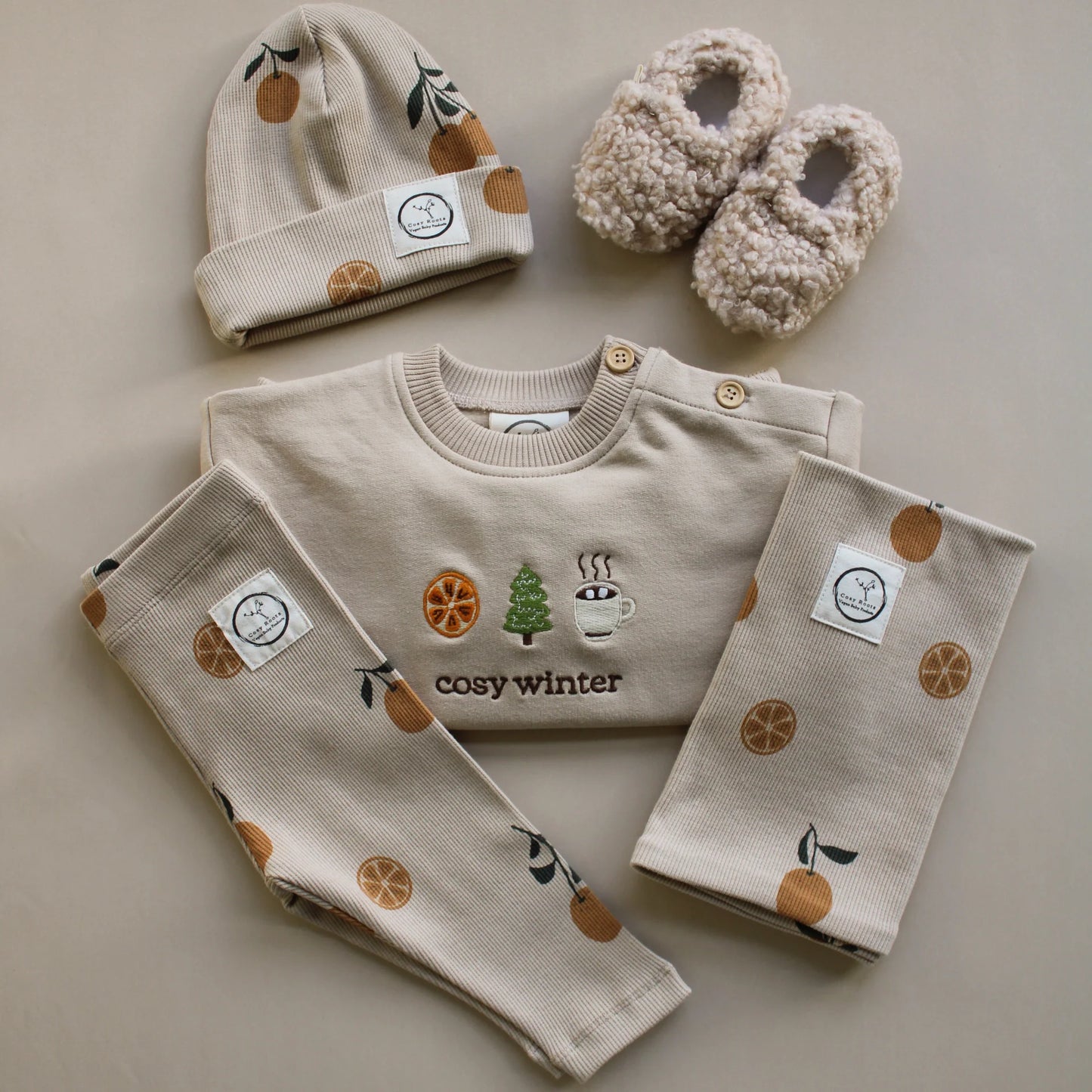 Cosy Roots Organic Rib Beanie - Little Orange Grösse M