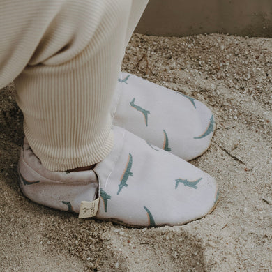 Cosy Roots Krabbelschuh Happy Crocodile ungefüttert