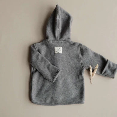 Cosy Roots Organic Fleece Jacket - Dark Grey Melange