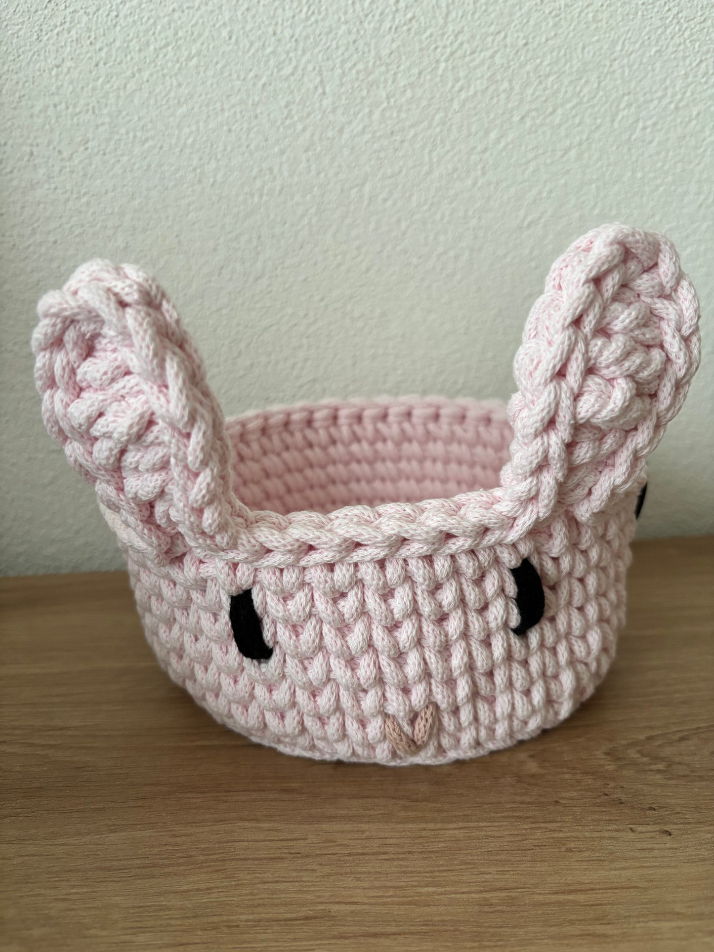 Häschenkorb gross rosa