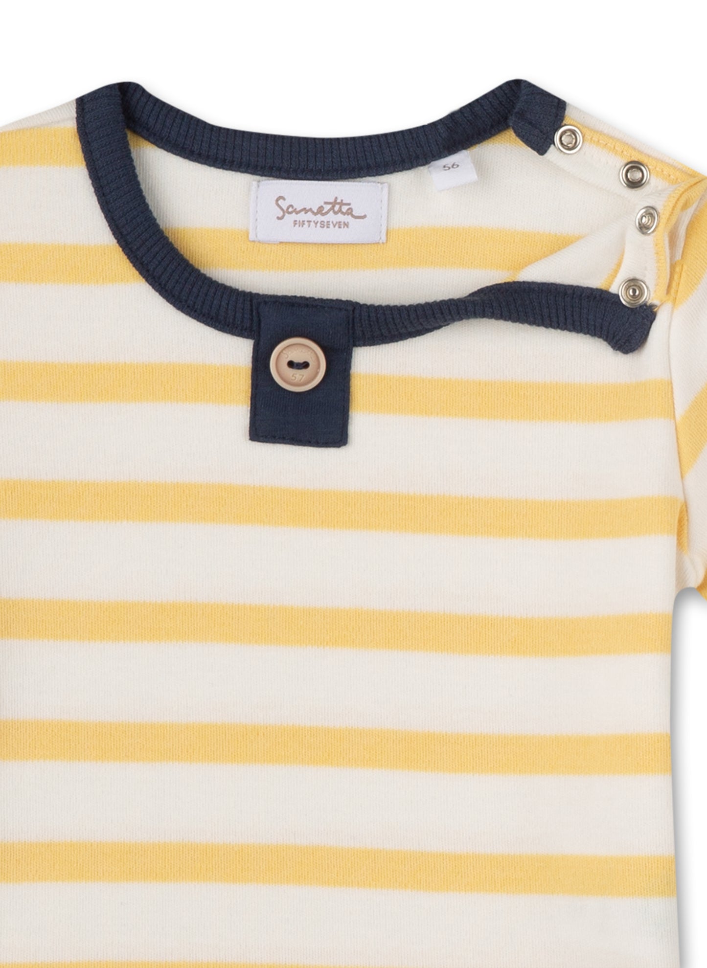 Sanetta T-Shirt gelb-beige gestreift