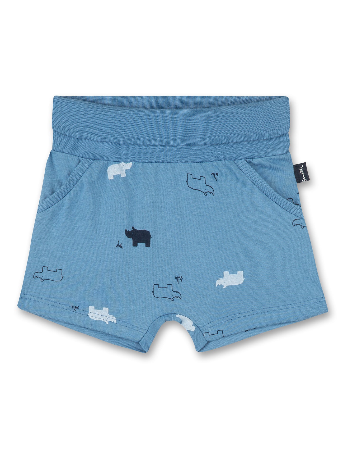 Sanetta Shorts Nashörner blau