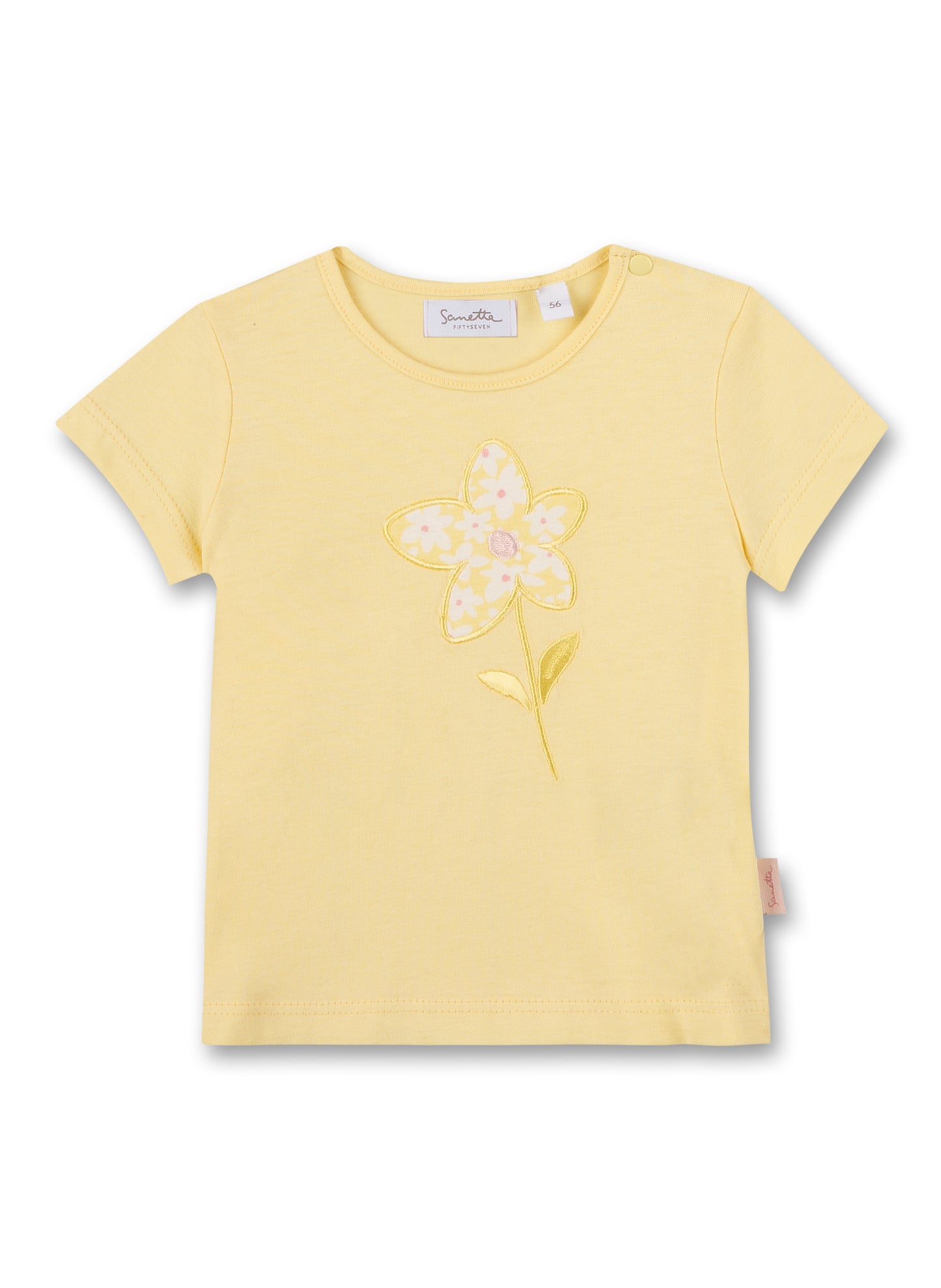 Sanetta T-Shirt Blume gelb