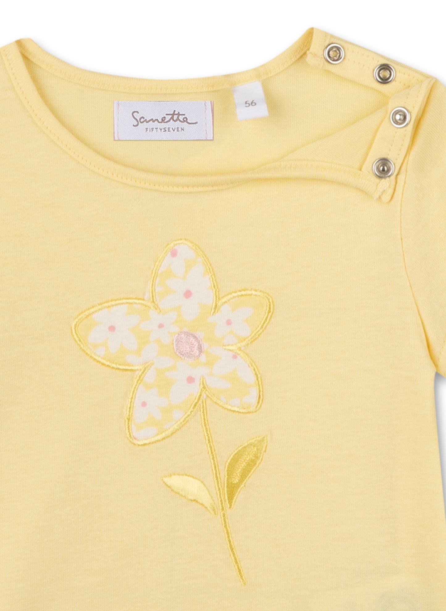 Sanetta T-Shirt Blume gelb