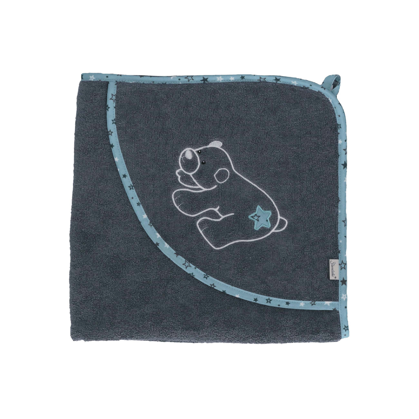 Sterntaler GOTS Kapuzen-Badetuch Elia 100x100