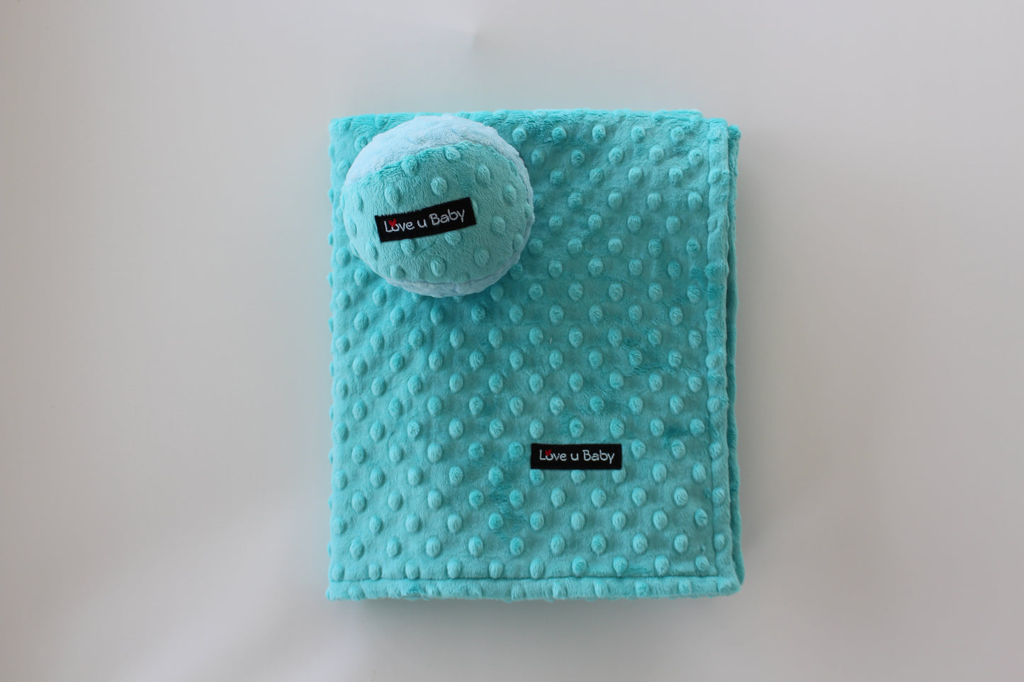 Love u Baby Set-Babydecke 75 x 90 cm/ Kuschelball