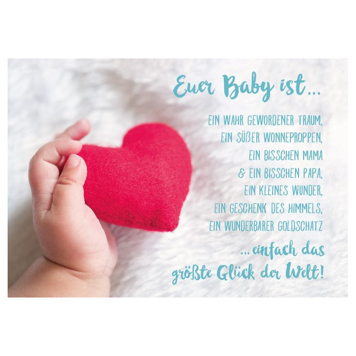Grafik Werkstatt Doppelkarte Euer Baby ist...