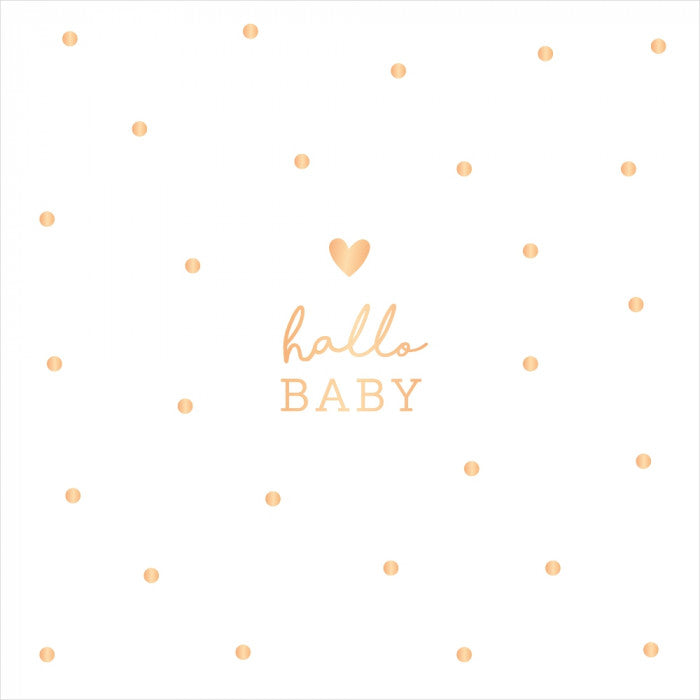 Grafik Werkstatt Doppelkarte Hallo Baby