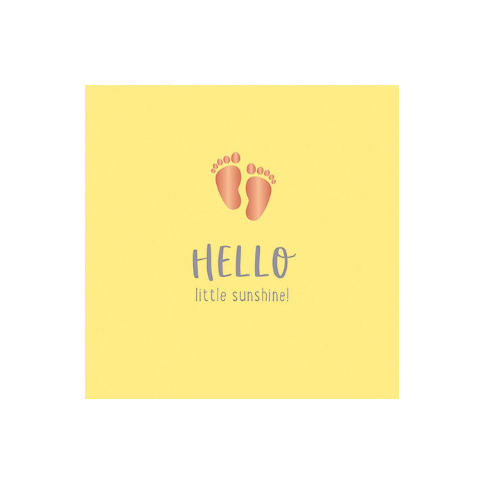 Grafik Werkstatt Doppelkarte Hello Little Sunshine