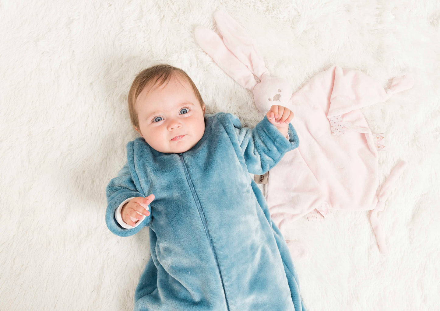 Nattou Lapidou Kuscheltuch Hase rosa