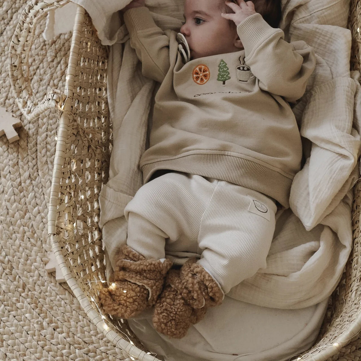 Teddy Booties - Caramel