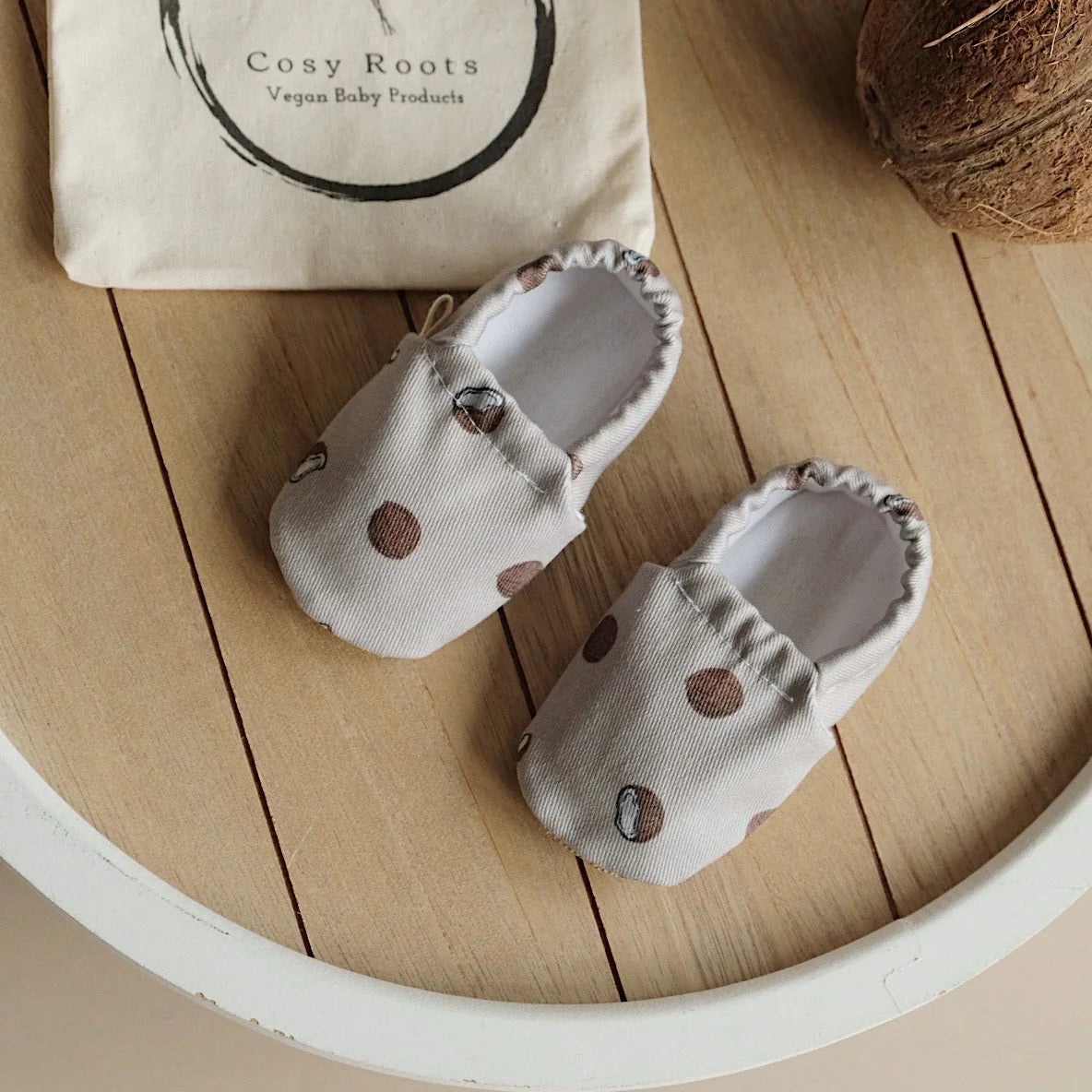 Cosy Roots Krabbelschuh Coconut ungefüttert