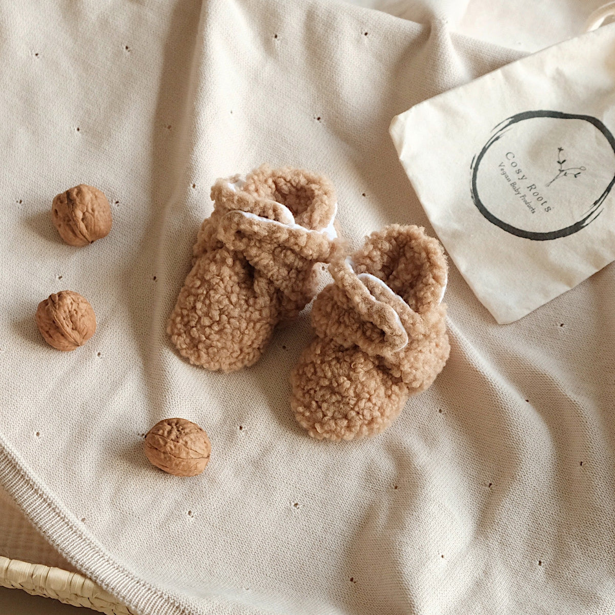 Teddy Booties - Caramel