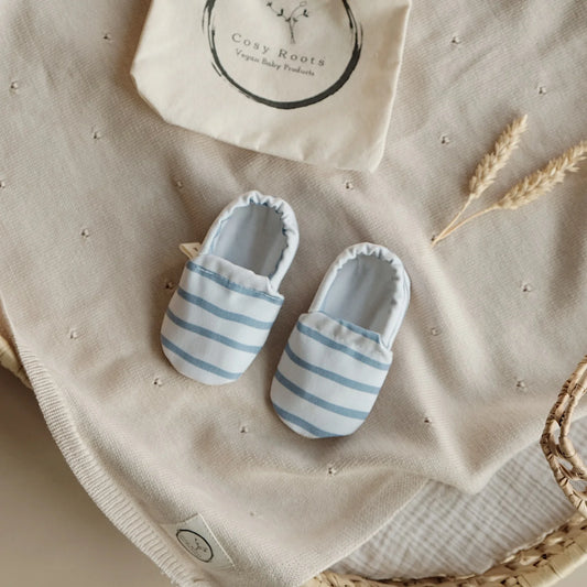 Cosy Roots Krabbelschuh Blue Striped ungefüttert