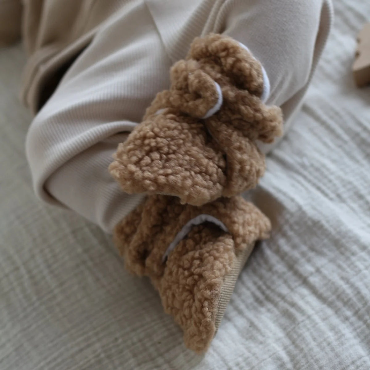 Teddy Booties - Caramel