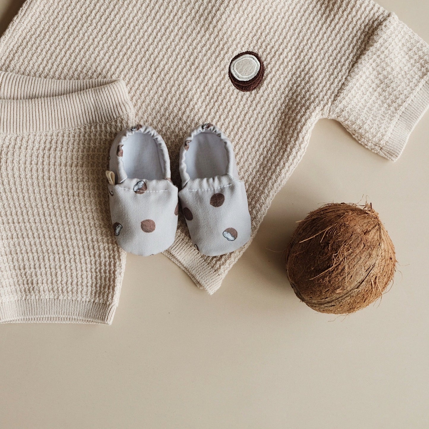 Cosy Roots Krabbelschuh Coconut ungefüttert