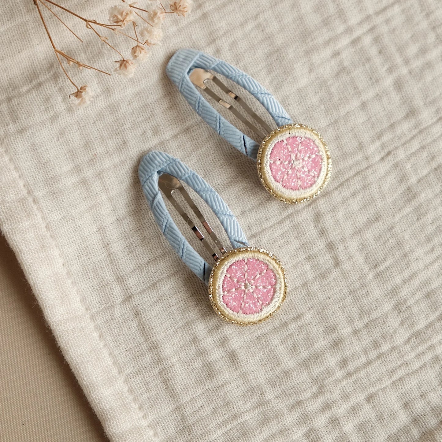 Cosy Roots Hair Clips - Little Grapefruits - 2 Stück