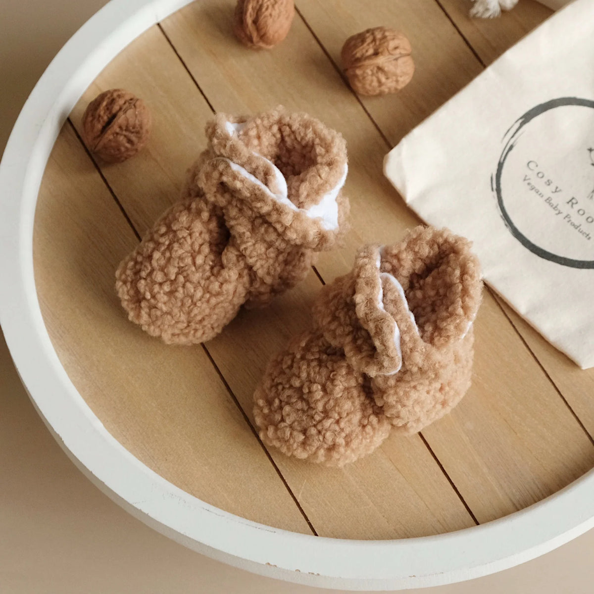 Teddy Booties - Caramel