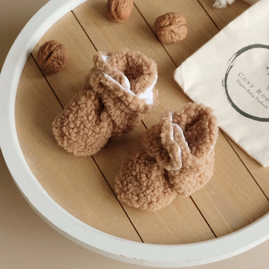 Teddy Booties - Caramel