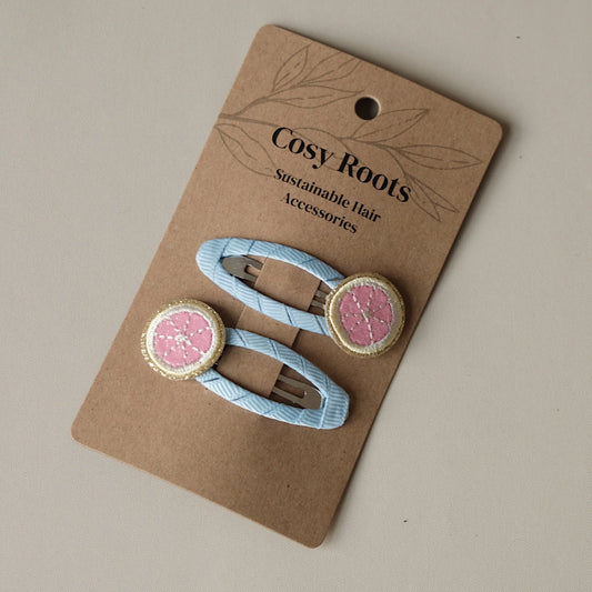 Cosy Roots Hair Clips - Little Grapefruits - 2 Stück