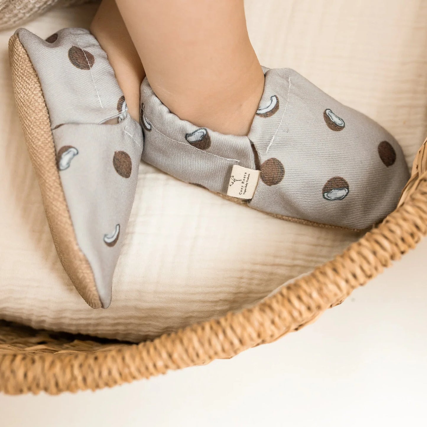 Cosy Roots Krabbelschuh Coconut ungefüttert
