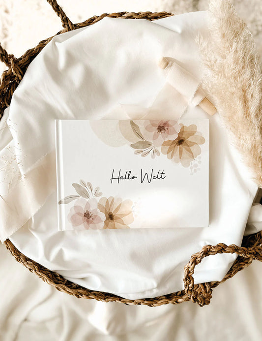 Erinnerungsalbum Hallo Welt - florale Edition 2025