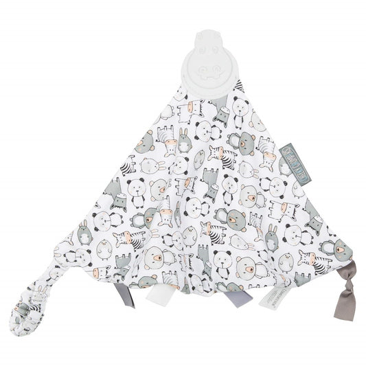 CHEEKY CHOMPERS Kuscheltuch mit Beissring Comfortchew Panda Pals