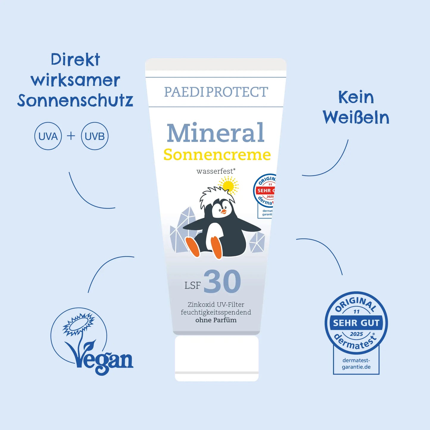 PAEDIPROTECT Mineralische Sonnencreme LSF 30, 150ml