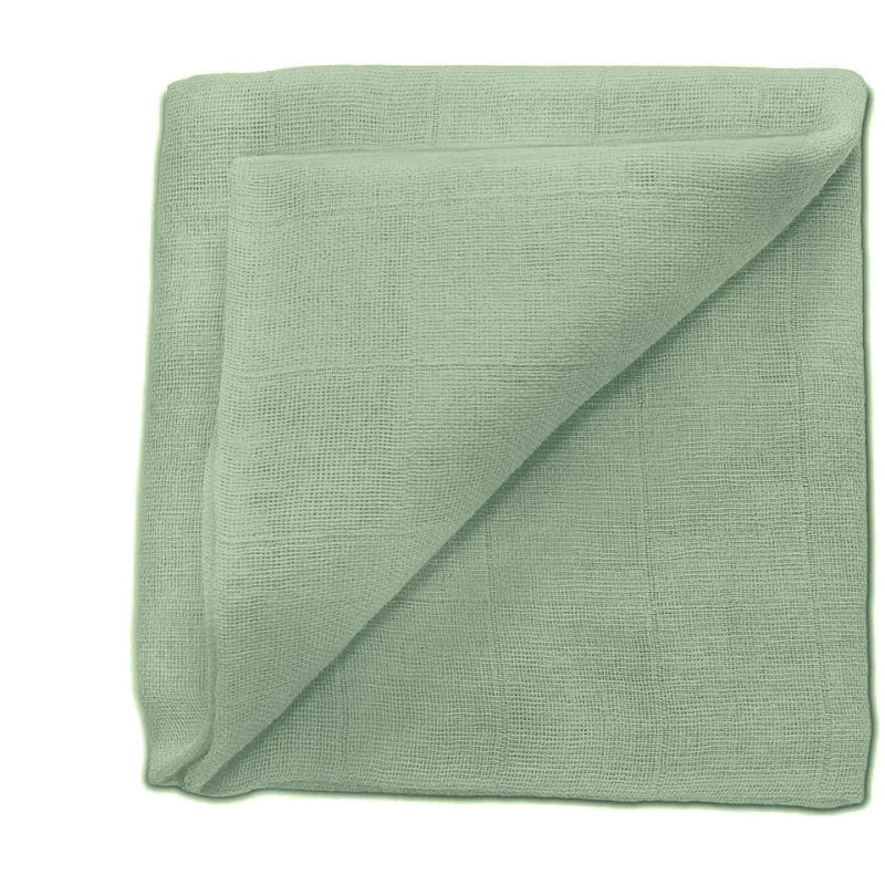 ZEWI Baby-Gazetuch 60x60 cm uni jade