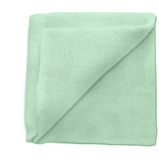 ZEWI Baby-Gazetuch 60x60 cm uni light green