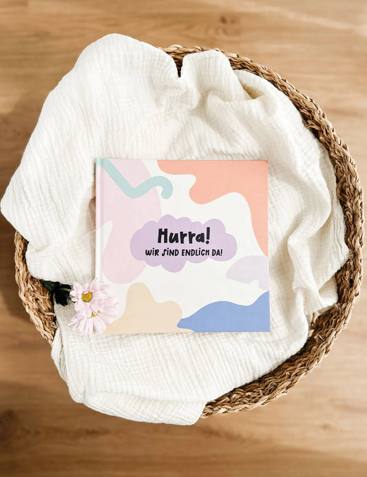 Zwillingsalbum Baby - Wir sind da - Pastell Colors