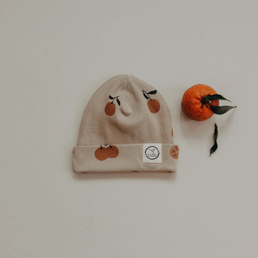 Cosy Roots Organic Rib Beanie - Little Orange Grösse M