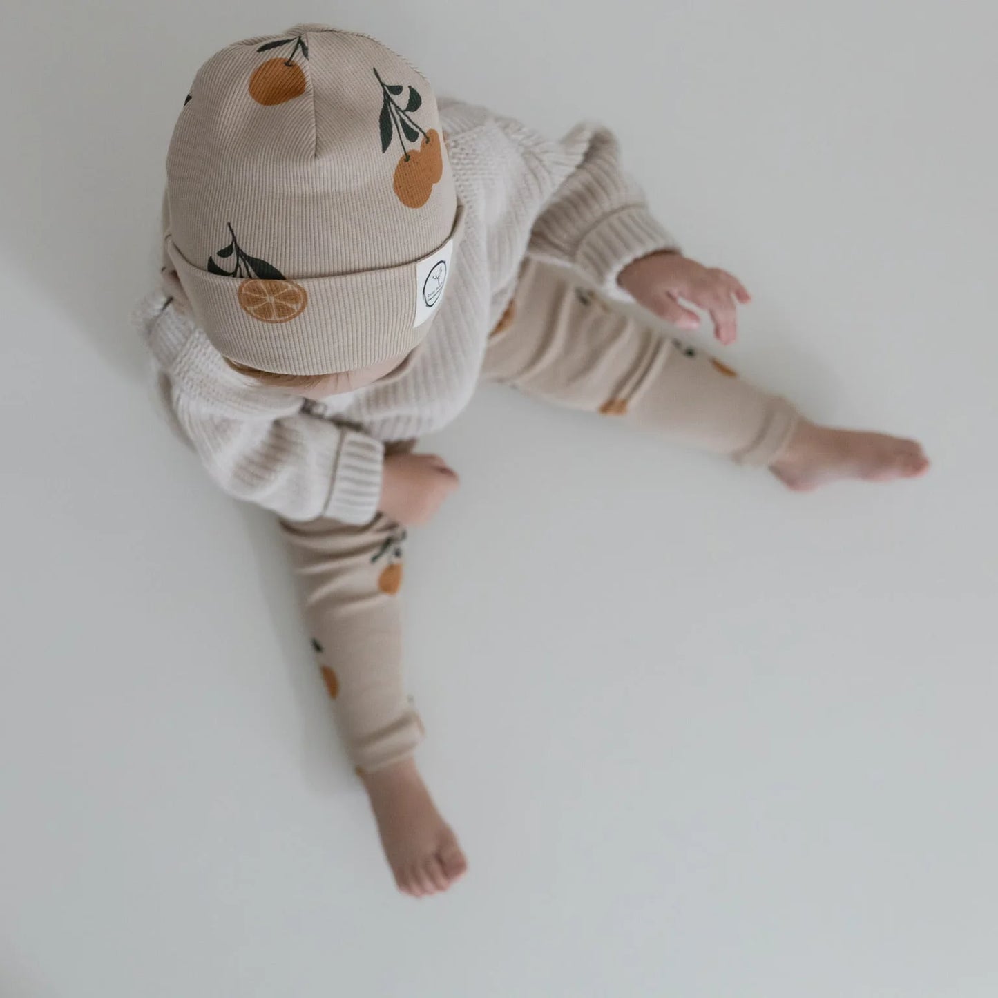 Cosy Roots Organic Rib Beanie - Little Orange Grösse M