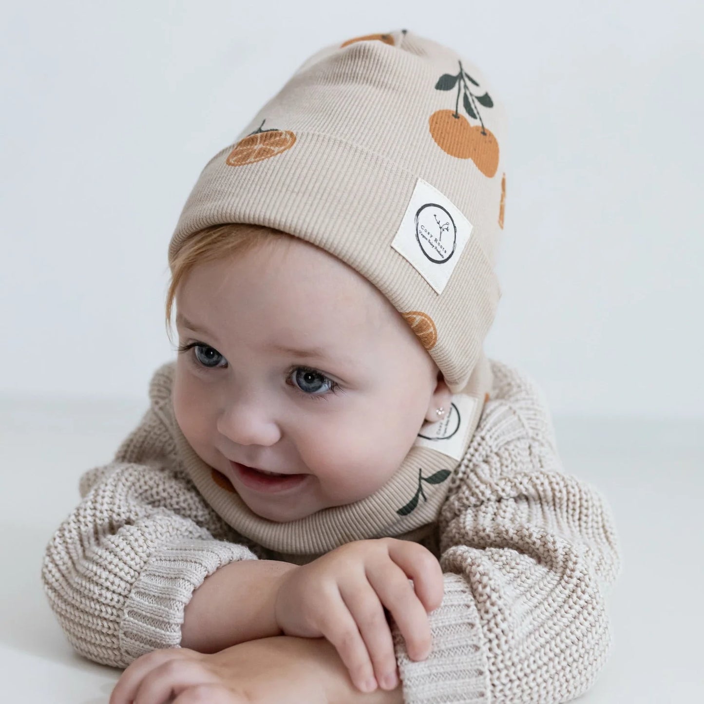 Cosy Roots Organic Rib Beanie - Little Orange Grösse M