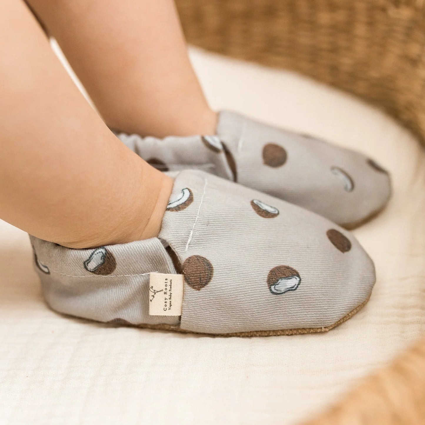 Cosy Roots Krabbelschuh Coconut ungefüttert