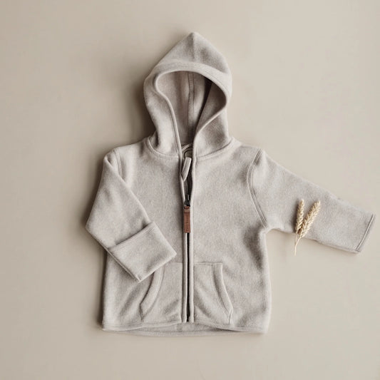 Cosy Roots Organic Fleece Jacket - Taupe Melange