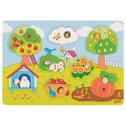 Goki Hintergrundbildpuzzle im Garten