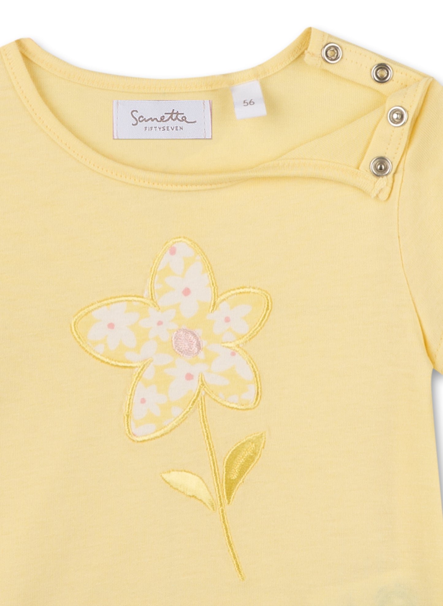 Sanetta T-Shirt Blume gelb